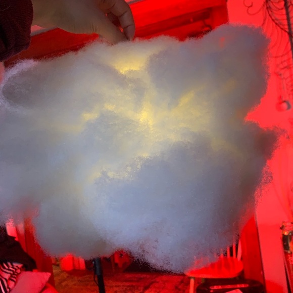 Cloud Lamp Decor recycled material - handmade OOAK - Picture 4 of 6